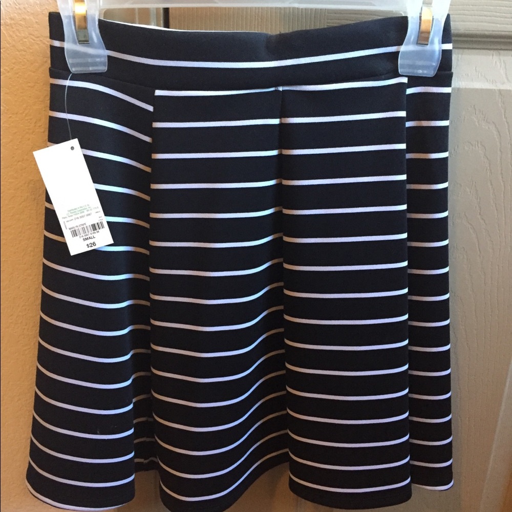 💋2 for $20!💋 Decree Striped Skater Skirt